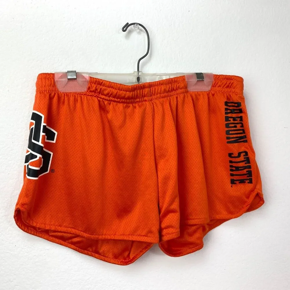 Womens Oregon State University Beavers Orange Shorts Small Sports Colosseum